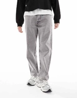 Jack & Jones Eddie Baggy Jean In Light Grey Wash For Men Sq053 -Men Style Shop 206955858 2