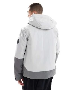 Jack & Jones Colour Block Windbreaker In Grey For Men Gargoyle High-rise B -Men Style Shop 206955975 3