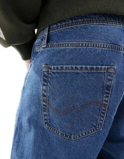 Jack & Jones Alex Baggy Jean In Mid Blue Wash For Men Sq741 -Men Style Shop 206956124 5