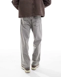 Jack & Jones Alex Baggy Jeans In Light Grey Wash For Men Sq053 -Men Style Shop 206956195 4