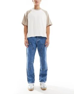 Jack & Jones Eddie Loose Painter Jean In Vintage Washed Blue For Men Sq416 -Men Style Shop 206956203 1 sq416 1