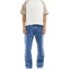 Jack & Jones Eddie Loose Painter Jean In Vintage Washed Blue For Men Sq416