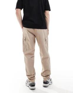 Jack & Jones Bill Wide Fit Cargo Trouser In Beige For Men Crockery -Men Style Shop 206956284 4