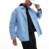 Jack & Jones Oversized Heavy Denim Overshirt In Washed Blue For Men Light Blue Denim -Men Style Shop 206956420 1 lightbluedenim