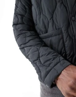 Jack & Jones Quilted Jacket In Black For Men -Men Style Shop 206956501 3