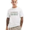 Jack & Jones Oversized T-shirt With Front Logo In White For Men Bright White