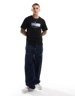 Jack & Jones Oversized T-shirt With Front Logo In Black For Men -Men Style Shop 206957510 4