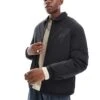 Jack & Jones Nylon Button Through Coach Jacket In Black For Men