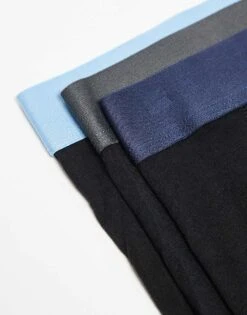 Jack & Jones 3 Pack Contrast Waistband Trunk In Black For Men -Men Style Shop 206957703 3