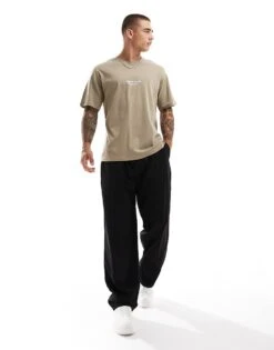 Jack & Jones Oversized T-shirt With Originals Logo In Dark Grey For Men Iron Gate -Men Style Shop 206957706 4