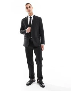 Jack & Jones Regular Fit Suit Jacket In Black 9 Jack & Jones Regular Fit Suit Jacket In Black -Men Style Shop 206957720 1 black 1