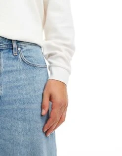 Jack & Jones Alex Baggy Jeans In Mid Blue Vintage Wash For Men Blue Denim -Men Style Shop 206957781 5