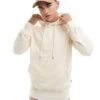 Jack & Jones Oversized 3d Print Logo Hoodie In Off White For Men Antique White
