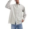 Jack & Jones Oversized Cotton Shirt In Beige For Men Moonbeam