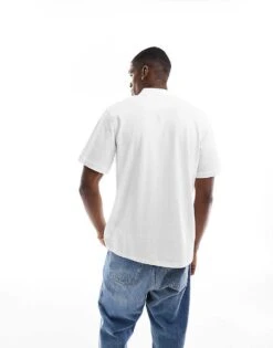 Jack & Jones Plisse Notch Polo In White For Men Bright White -Men Style Shop 206958049 3