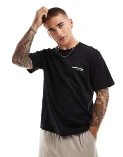 Jack & Jones Oversized T-shirt With Project Core Print In Black For Men -Men Style Shop 206958051 1 black 1