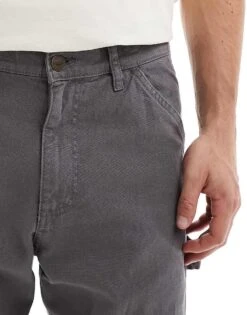 Jack & Jones Eddie Carpenter Trouser In Washed Grey For Men Smoked Pearl -Men Style Shop 206958154 5