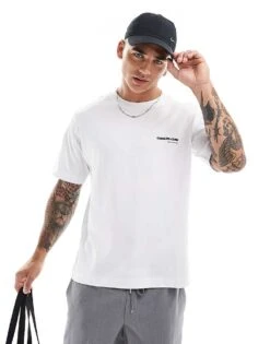 Jack & Jones Oversized Core Back Print T-shirt In White For Men -Men Style Shop 206958191 2