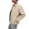 Jack & Jones Nylon Button Through Coach Jacket In Beige For Men Crockery -Men Style Shop 206958421 1 crockery