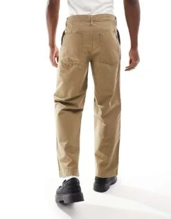 Jack & Jones Bill Wide Fit Carpenter Trouser In Beige For Men Crockery -Men Style Shop 206958567 3