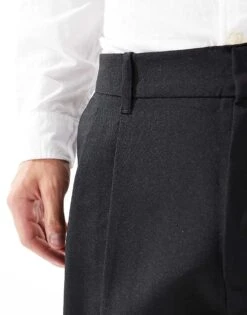 Jack & Jones Bill Wide Fit Pleat Front Smart Trouser In Black For Men -Men Style Shop 206958652 4