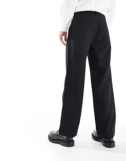 Jack & Jones Bill Wide Fit Pleat Front Smart Trouser In Black For Men -Men Style Shop 206958652 5