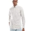 Jack & Jones Stripe Oxford Shirt In Beige For Men -Men Style Shop 206958684 1 beige