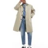 Jack & Jones Cotton Trench Coat In Beige For Men Silver Sage