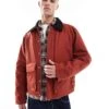 Jack & Jones Cotton Carpenter Jacket With Pockets In Rust For Men Brandy Brown -Men Style Shop 206958901 1 brandybrown