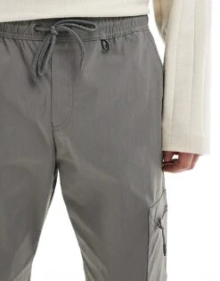 Jack & Jones Relaxed Utility Cargo In Slate Grey For Men Smoked Pearl -Men Style Shop 206958976 4