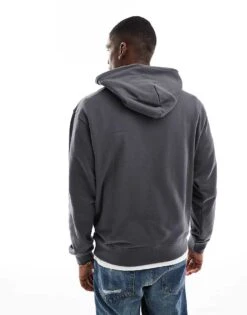 Jack & Jones Super Oversized Hoodie In Dark Grey For Men Asphalt -Men Style Shop 206984305 4