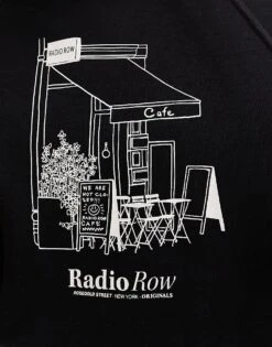 Jack & Jones Oversized Radio Row Chest Print Hoodie In Black For Men -Men Style Shop 206989156 3