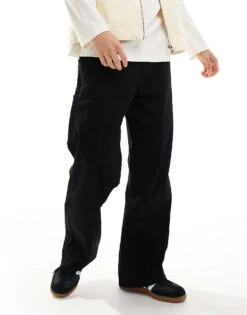 Jack & Jones Evan Baggy Fit Worker Trousers In Black For Men -Men Style Shop 206996269 1 black 1