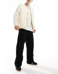 Jack & Jones Evan Baggy Fit Worker Trousers In Black For Men -Men Style Shop 206996269 2