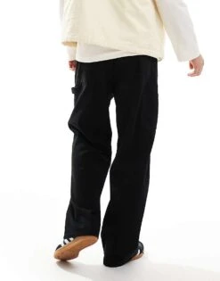 Jack & Jones Evan Baggy Fit Worker Trousers In Black For Men -Men Style Shop 206996269 3