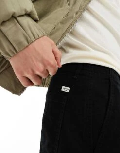 Jack & Jones Evan Baggy Fit Cargo Trousers In Black For Men -Men Style Shop 206996705 4