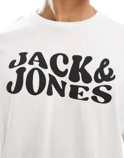 Jack & Jones Pyjama Set In Black And White For Men -Men Style Shop 207073654 2