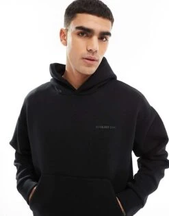 Jack & Jones Oversized Scuba Hoodie In Black For Men -Men Style Shop 207073735 3
