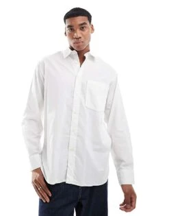 Jack & Jones Oversized Oxford Shirt In White For Men -Men Style Shop 207073761 1 white 1