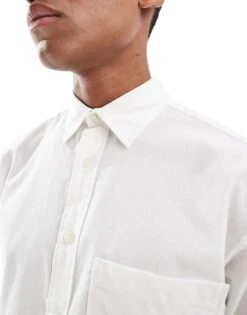 Jack & Jones Oversized Oxford Shirt In White For Men -Men Style Shop 207073761 2