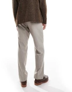 Jack & Jones Drawstring Smart Tapered Loose Trousers In Beige For Men -Men Style Shop 207073795 3