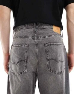 Jack & Jones Alex Baggy Jeans In Grey Wash For Men Grey Denim -Men Style Shop 207073937 4