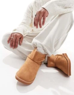 Jack & Jones Faux Suede Boot In Beige For Men Cognac -Men Style Shop 207073955 3