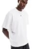 Jack & Jones Oversized Scuba T-shirt With Project Core Logo In White For Men Bright White