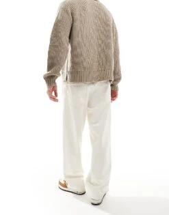 Jack & Jones Alex Baggy Jeans In Ecru For Men Cloud Dancer -Men Style Shop 207074102 3