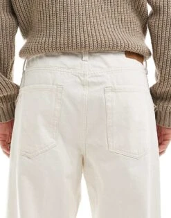 Jack & Jones Alex Baggy Jeans In Ecru For Men Cloud Dancer -Men Style Shop 207074102 4