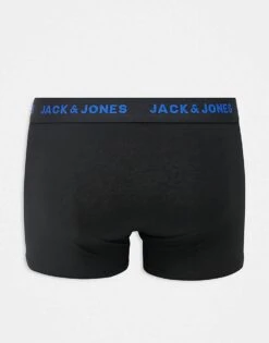 Jack & Jones 5 Pack Trunks In Black Mix For Men Black Pack:black - B -Men Style Shop 207074402 3