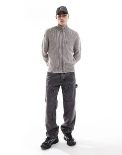 Jack & Jones Eddie Loose Painter Jean In Washed Black For Men Washed Black Sq 734 -Men Style Shop 207095678 1 washedblacksq734 1