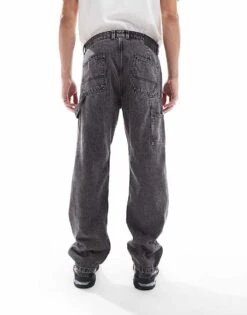 Jack & Jones Eddie Loose Painter Jean In Washed Black For Men Washed Black Sq 734 -Men Style Shop 207095678 3