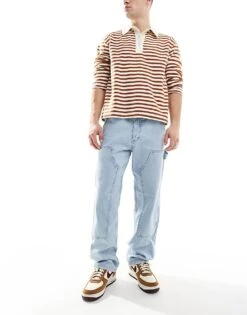 Jack & Jones Eddie Loose Painter Jean In Light Blue Wash For Men Lightblue Wash Sq738 -Men Style Shop 207096413 1 lightbluewashsq738 1